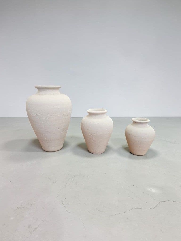 Cream Amphora Set