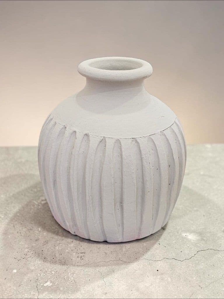Fluted Globe Vase