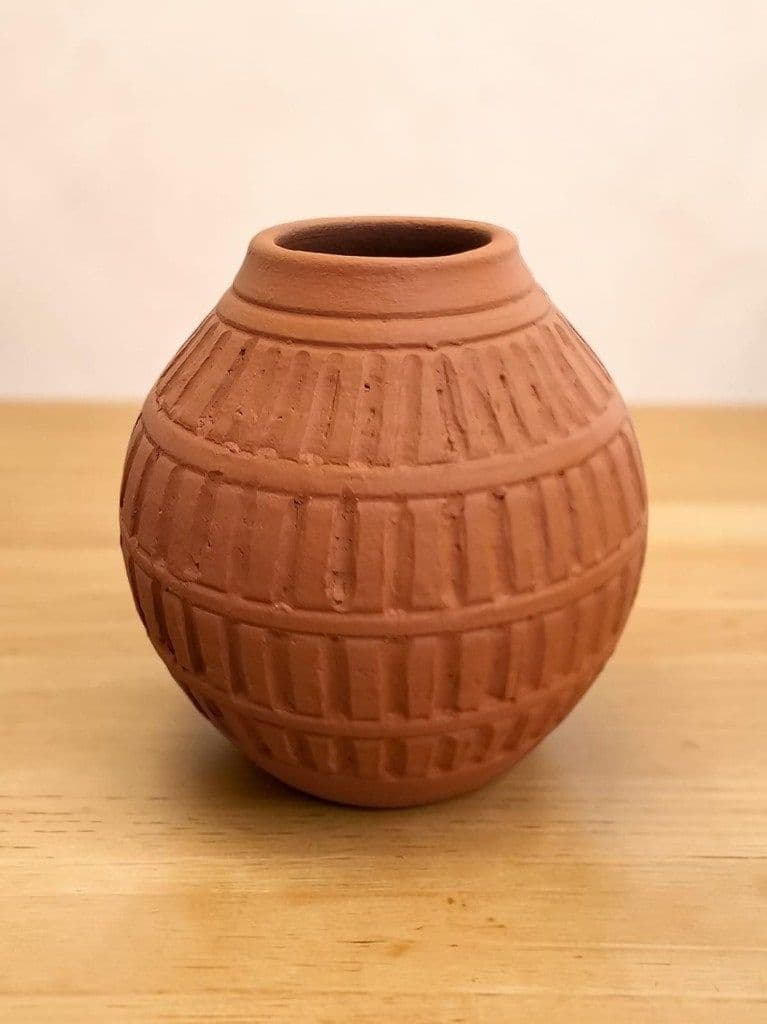 Banded Sphere Pot